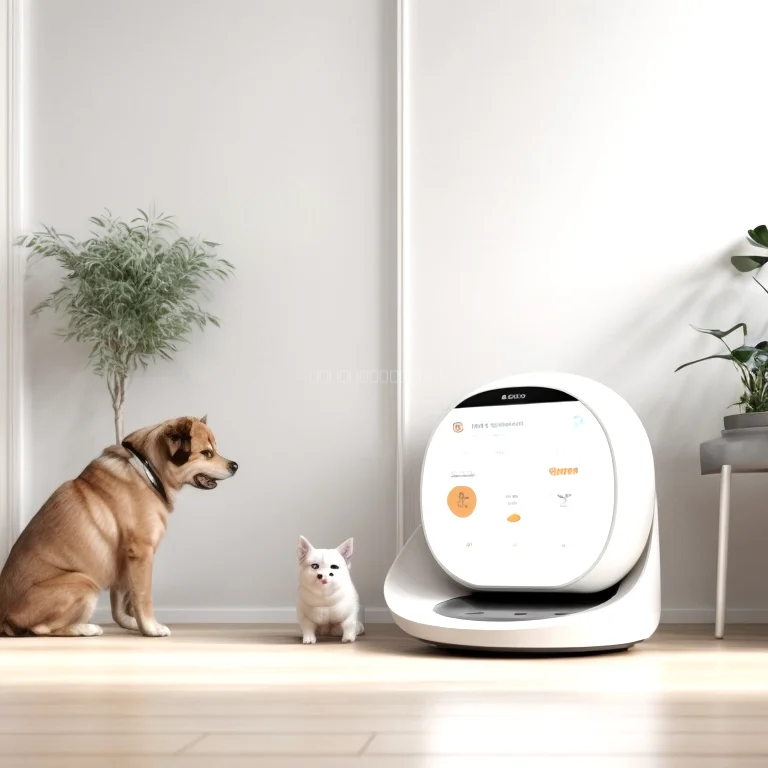 AI pet feeder analyzing meal patterns